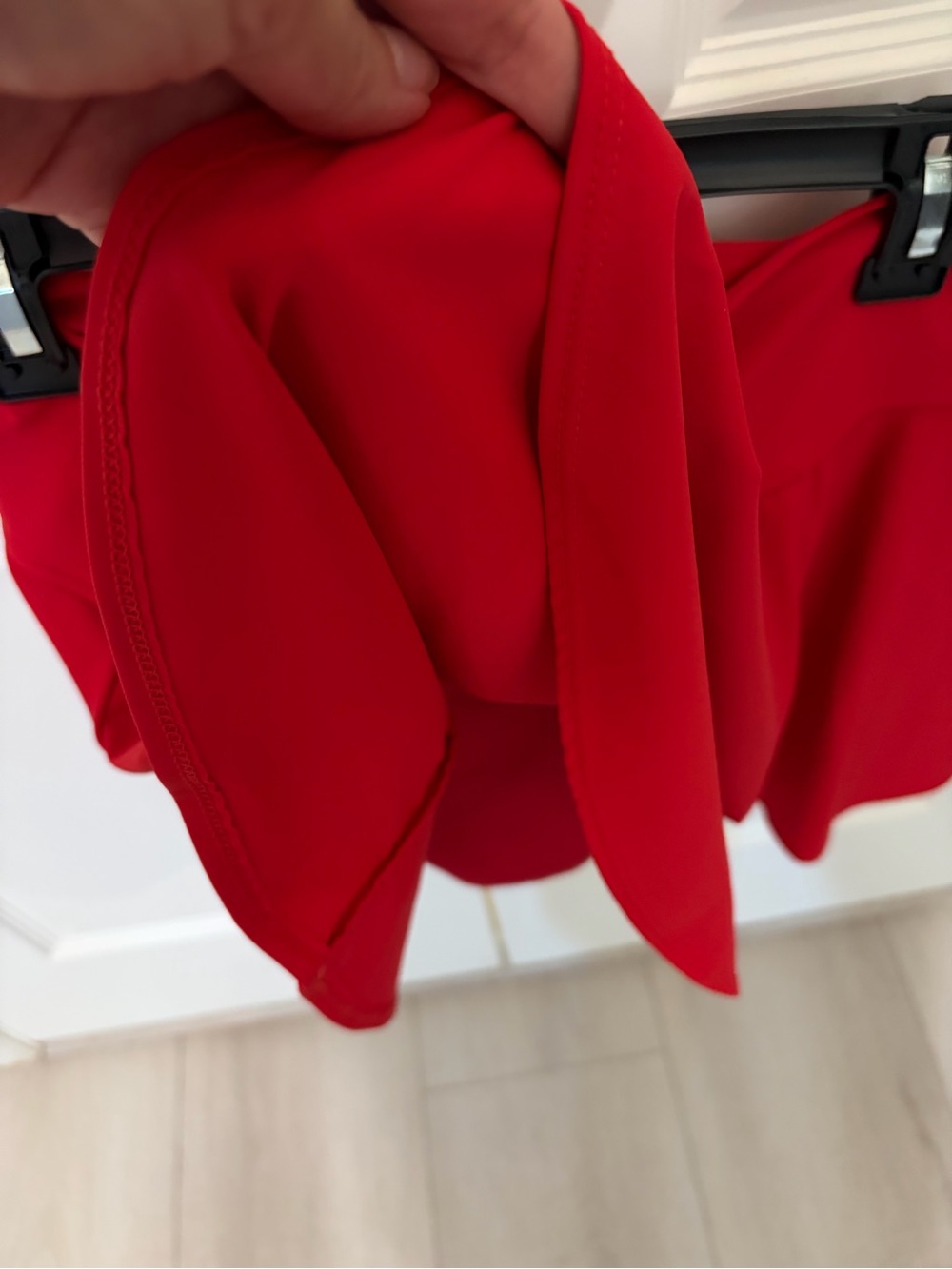Bright Red Circle Skirt - Women's Tennis Style - Picture 6 of 8